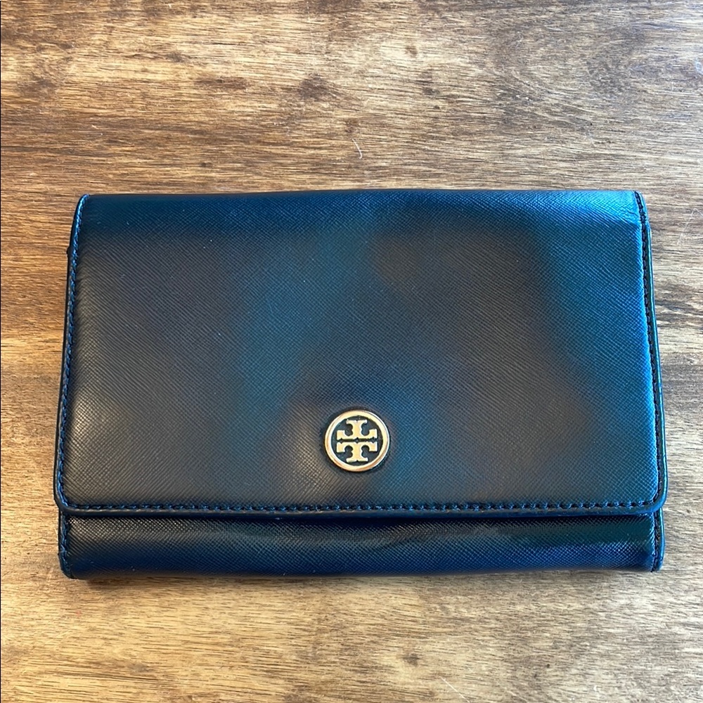 TORY BURCH🖤 Black Leather Wallet